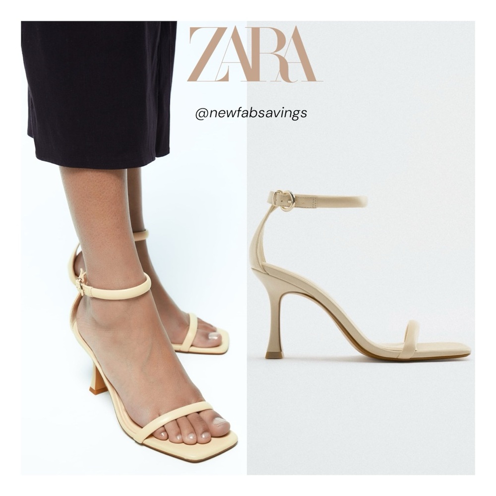 💫 Zara Leather Heels - NEW 💫